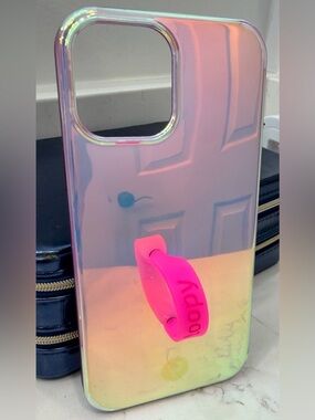 Loopy brand Iridescent Pink Holographic Phone Case for IPhone 12 Pro Max